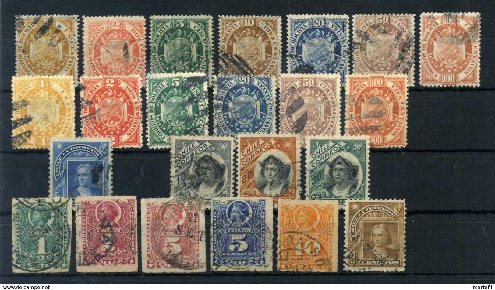 LOT WORLD STAMPS - Classici, MNH **, annullati, alto valore di catalogo // Partenza 1€