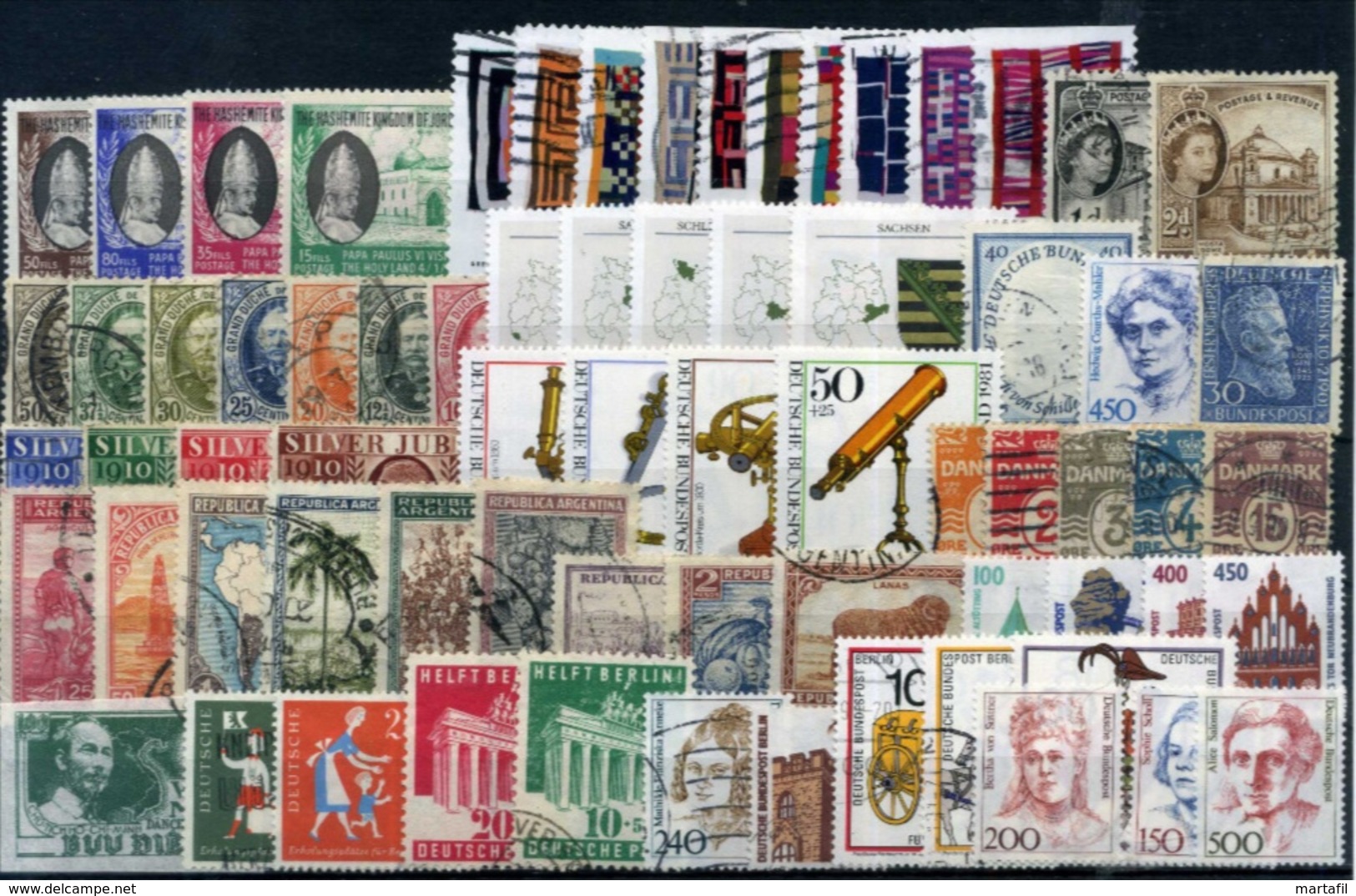 LOT WORLD STAMPS - Classici, MNH **, annullati, alto valore di catalogo // Partenza 1€