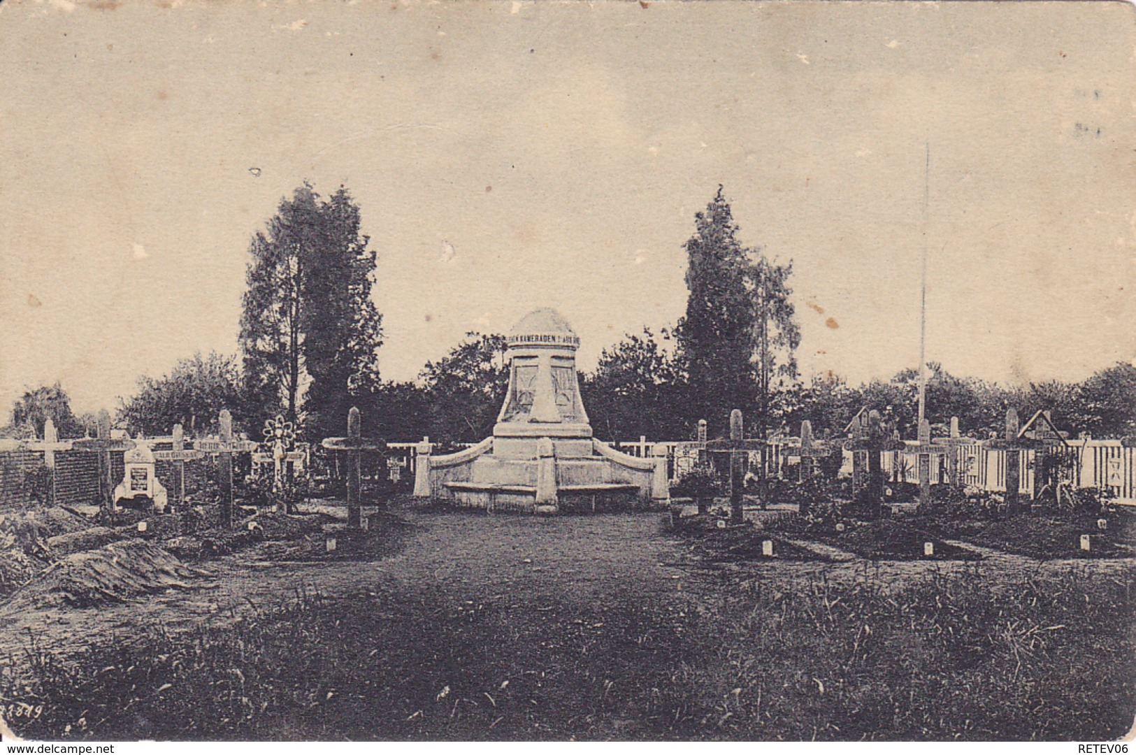 (02) - Anizy-le-Château Friedhof Cimetière Carte Allemande - Other & Unclassified