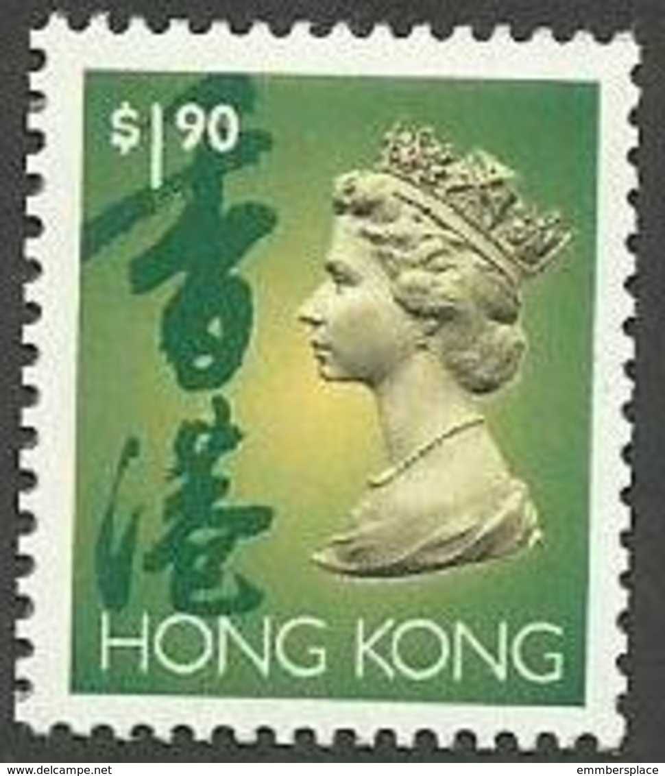 Hong Kong - 1992 QEII Definitive $1.90 MNH **    Sc 645 - Ungebraucht