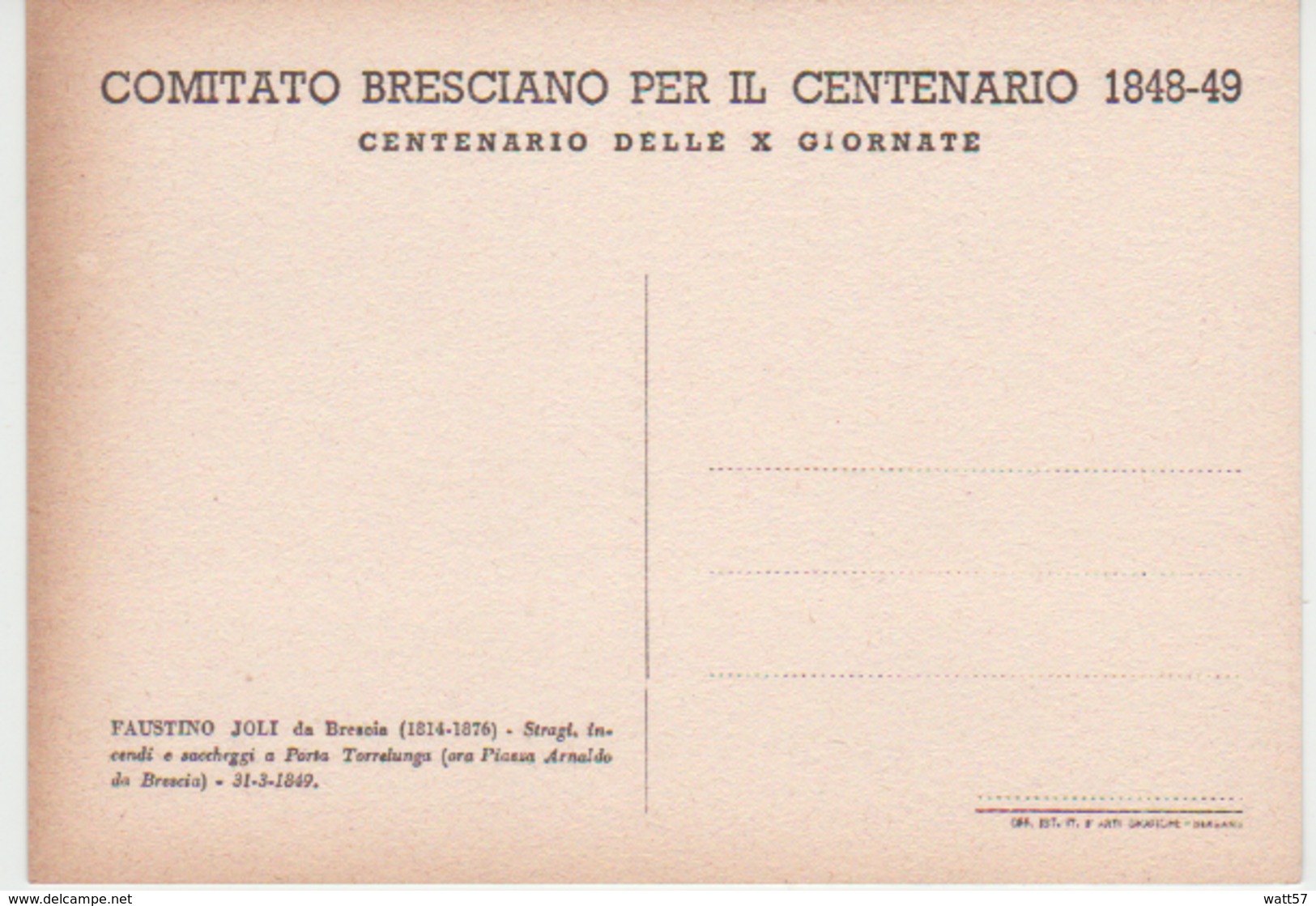 Comitato Bresciano Per Il Centenario 1848-49