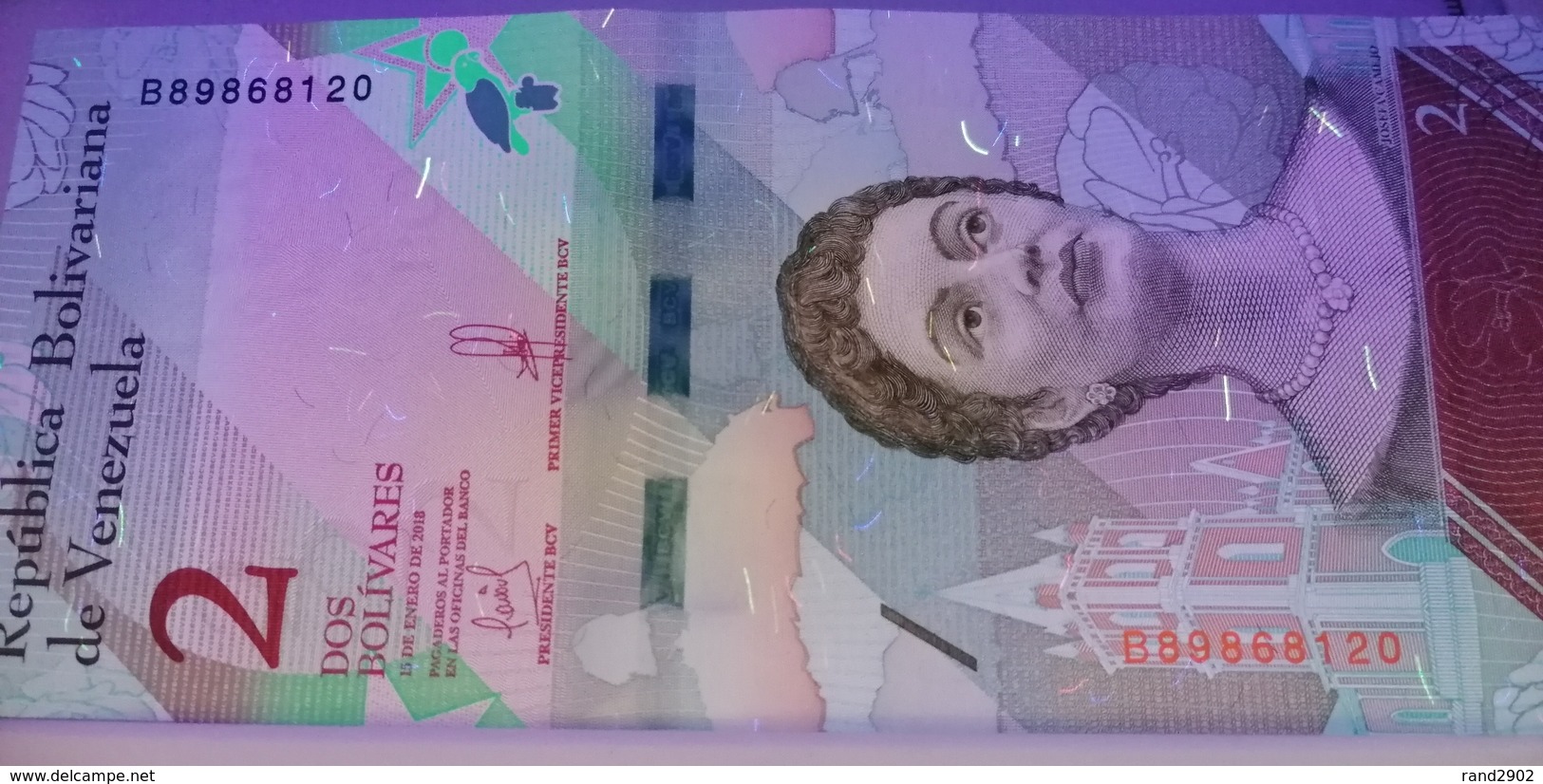 Venezuela 2 Bolivares 2018 (10) P-101 /005B/ - Venezuela