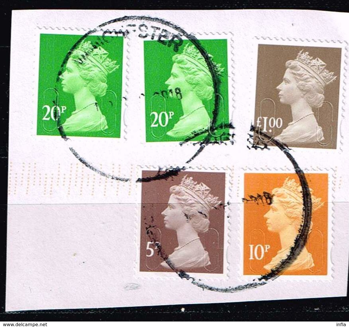 GB 2014, Michel# 3861 O Queen Elizabeth II - Security Machin - MPIL, M16L - Machin-Ausgaben