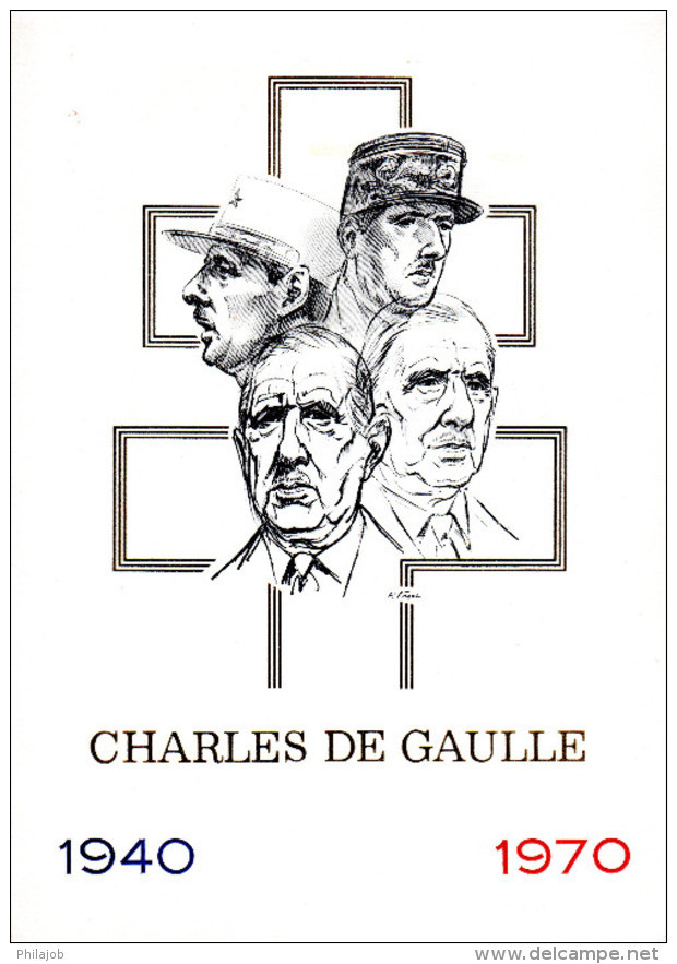 &#9989; " CHARLES DE GAULLE " Sur Encart 1° Jour De LUXE CERES N°té Sur SOIE 4 Pages De 1990 N°YT 2114  Parf état FDC - De Gaulle (Général)