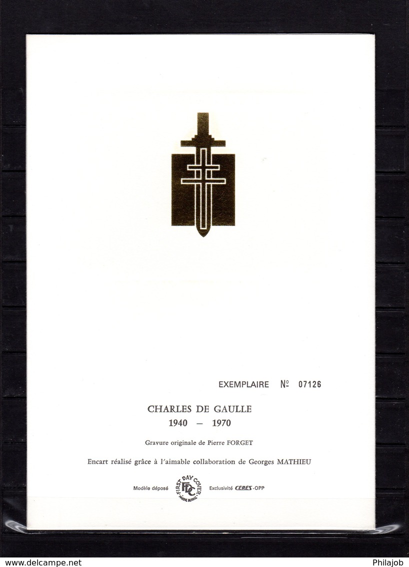 &#9989; " CHARLES DE GAULLE " Sur Encart 1° Jour De LUXE CERES N°té Sur SOIE 4 Pages De 1990 N°YT 2114  Parf état FDC - De Gaulle (General)