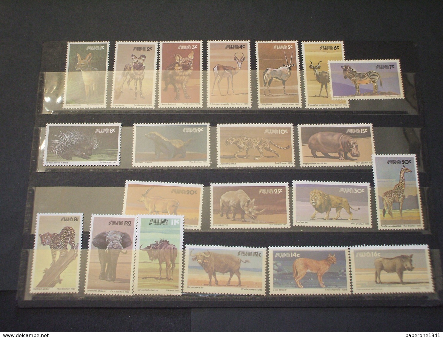 SUD AFRICA/SWA - 1980 FAUNA 16 VALORI - NUOVI(++) - Unused Stamps