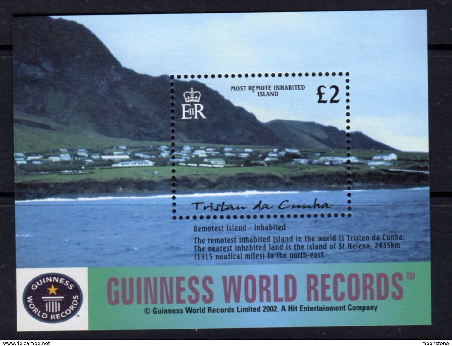 Tristan Da Cunha 2003 World Geographical Records MS, MNH, SG 769 - Tristan Da Cunha