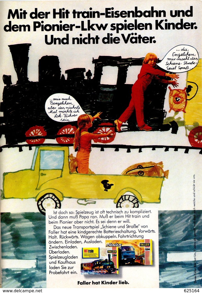 catalogue FALLER 1973-74 HO N Zubehör Lokschuppen Häuser Flugzeuke Auto Hit Car + Preis DM