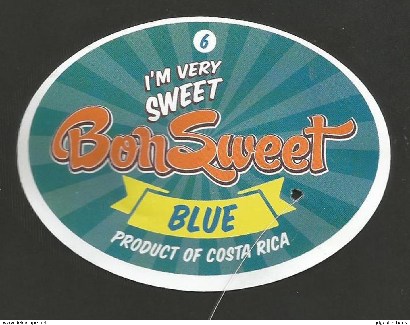 # PINEAPPLE BON SWEET CALIBRE 6 Fruit Tag Balise Etiqueta Anhanger Ananas Pina Costa Rica - Fruits & Vegetables