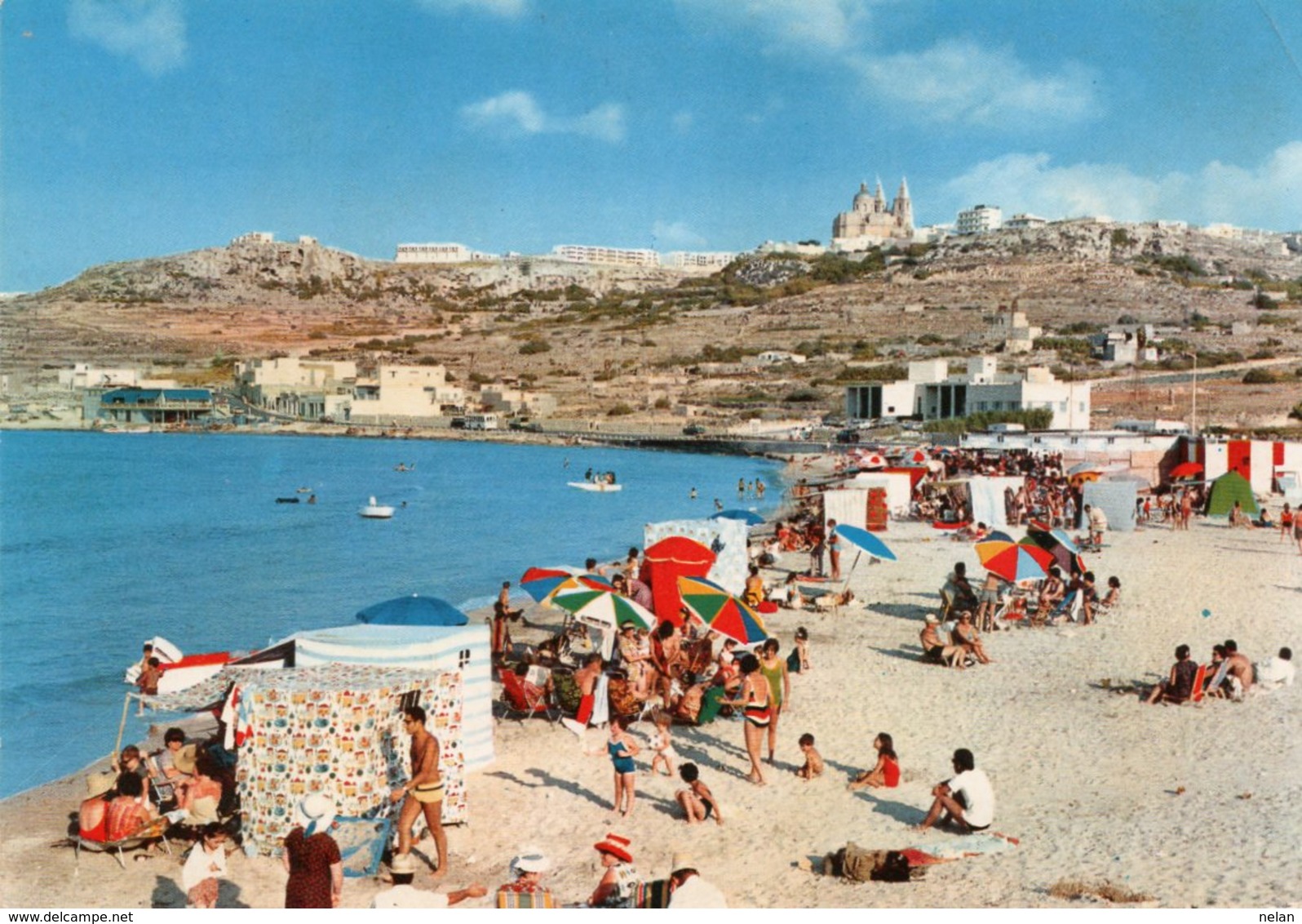 MALTA-THE SANDY BEACH AT MELLIAHA BAY- VIAGGIATA    FG - Malta