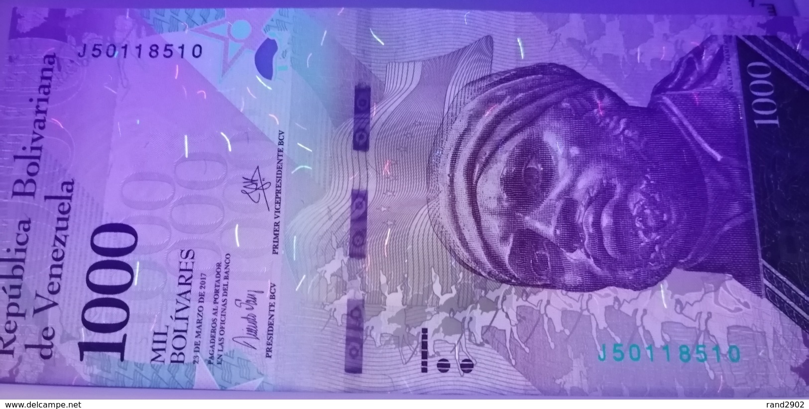 Venezuela 1000 Bolivares 2017 (10) P-95 /005B/ - Venezuela