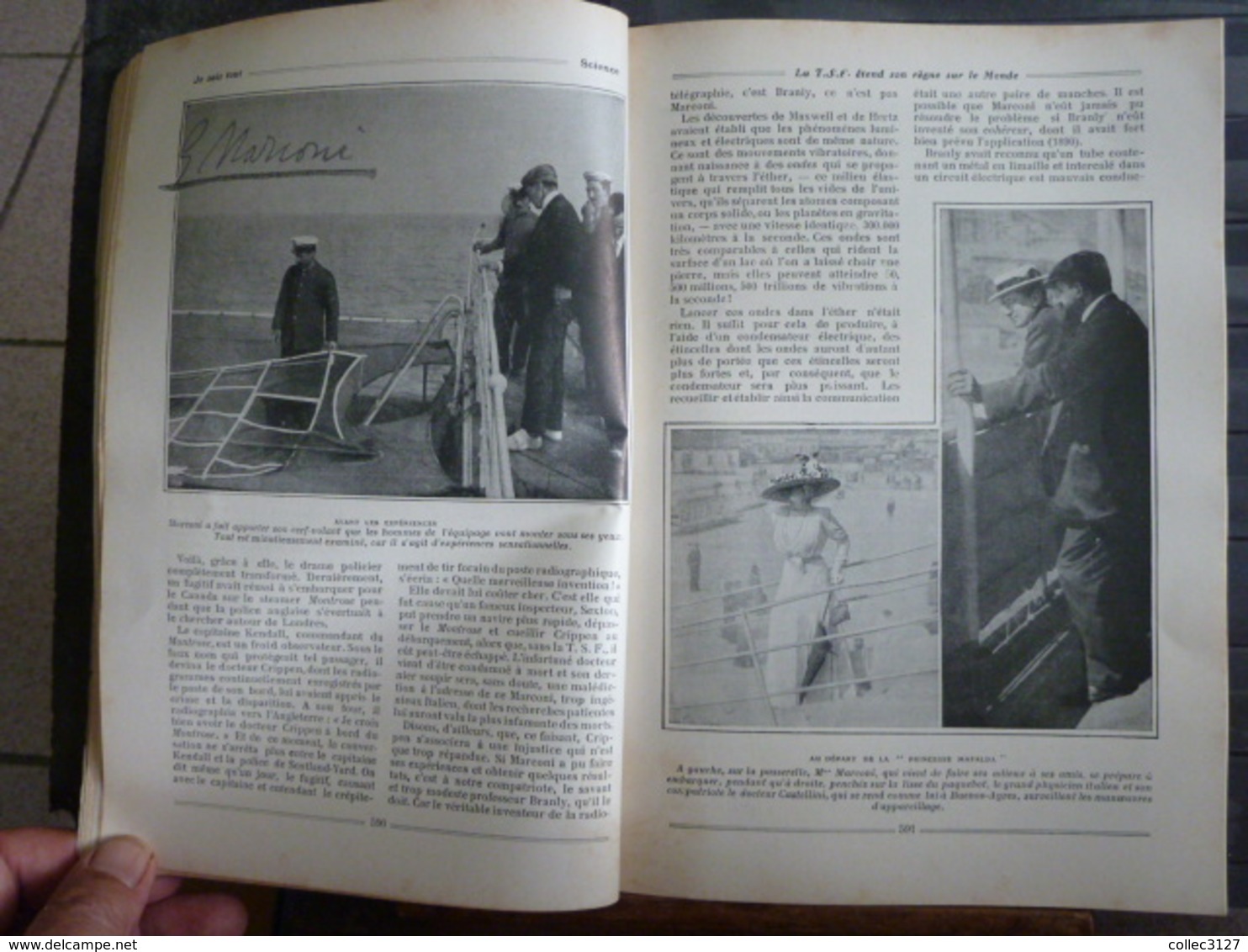 Revue Je Sais Tout - Decembre 1910 - Article : La T.S.F.étend Son Regne Sur Le Monde - 1900 - 1949