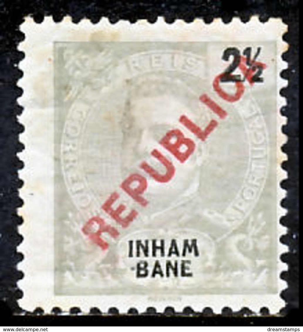 !										■■■■■ds■■ Inhambane 1917 AF#089* Local "Republica" 2,5 Réis (x0923) - Inhambane