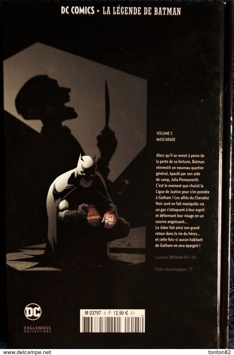 DC COMICS - LA LÉGENDE DE BATMAN - Vol. 5 - Mascarade - EAGLEMOSS Collections - ( 2017 ) . - Batman