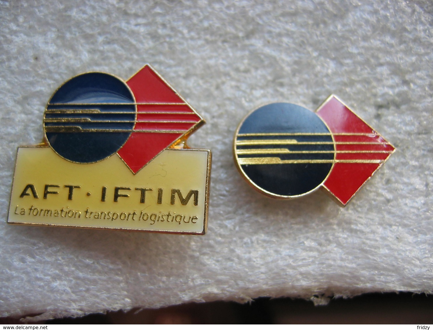 2 Pin's AFT - IFTIM, La Fdormation Transport Logistique - Transports