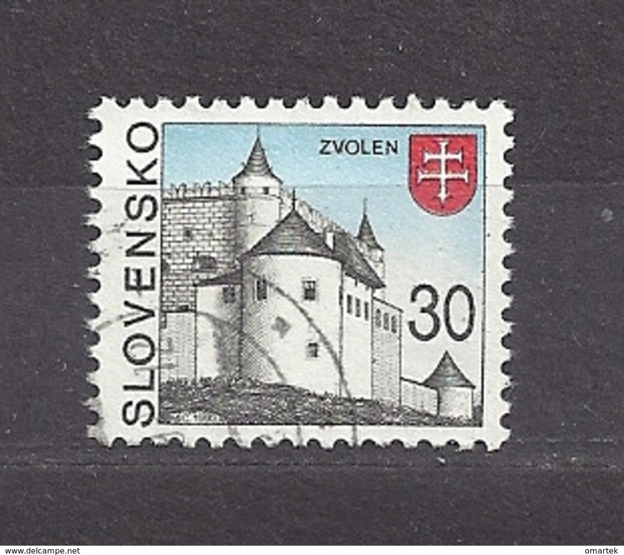 Slovakia Slowakei 1993 Gest ⊙ Mi 179 Yv 145 Zvolen, Towns. C2 - Gebraucht