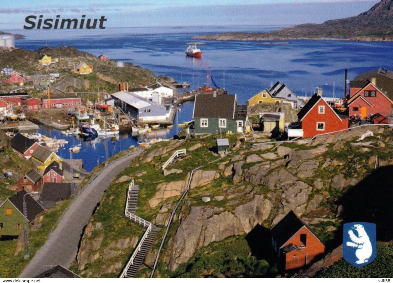 1 AK Grönland Greenland * Blick Auf Die Stadt Sisimiut - Die Zweitgrößte Stadt Grönlands * - Grönland