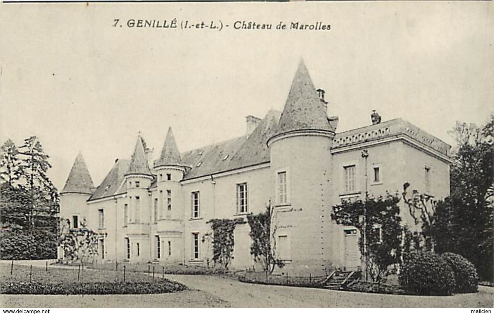 Dpts Div.-ref-AK833- Indre Et Loire - Genillé - Chateau De Marolles - Chateaux - Carte Bon Etat - - Genillé