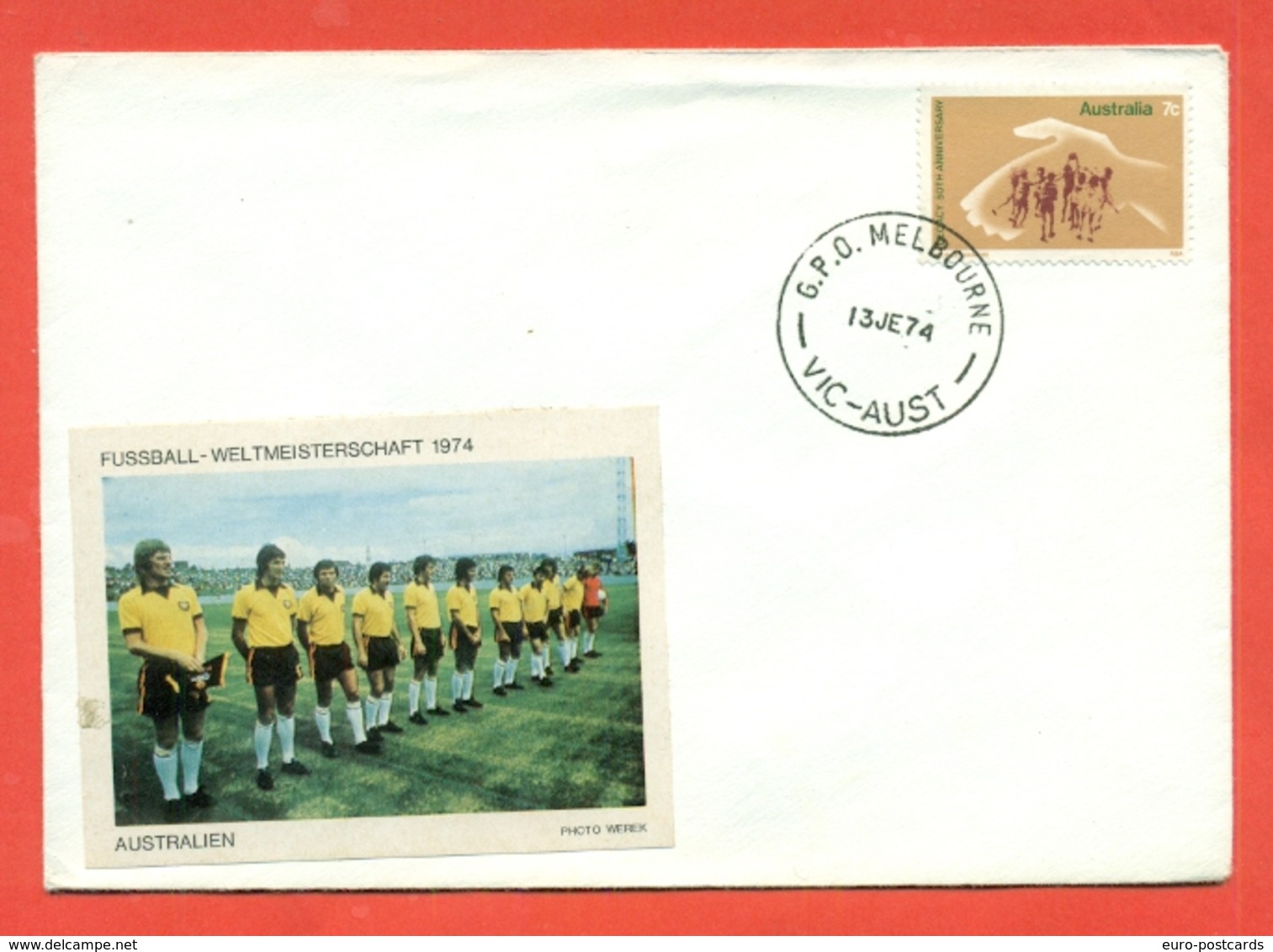 SPORT- CALCIO - CAMPIONATO DEL MONDO- 1974 - AUSTRALIA - Covers & Documents