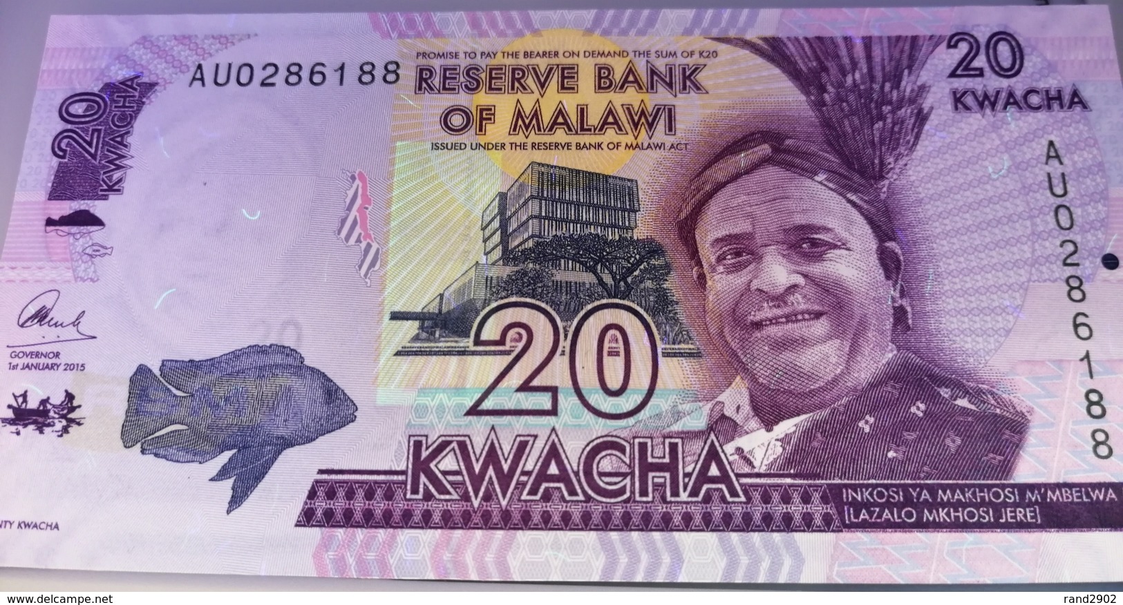 Malawi 20 Kwacha 2015 (3) P- /006B/ - Malawi