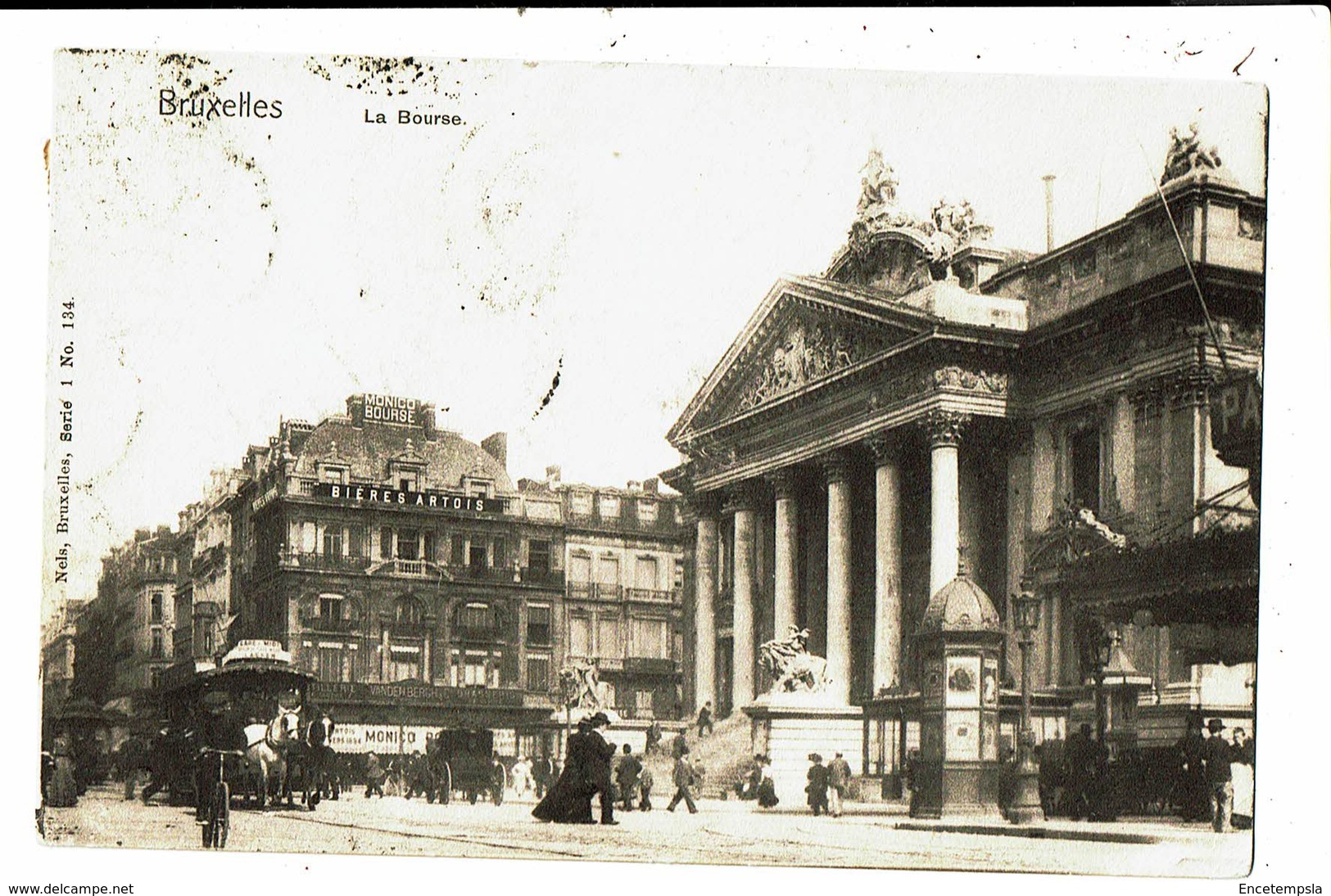 CPA- Carte Postale -Belgique-Bruxelles- La Bourse  En 1903 VM5153 - Lanen, Boulevards