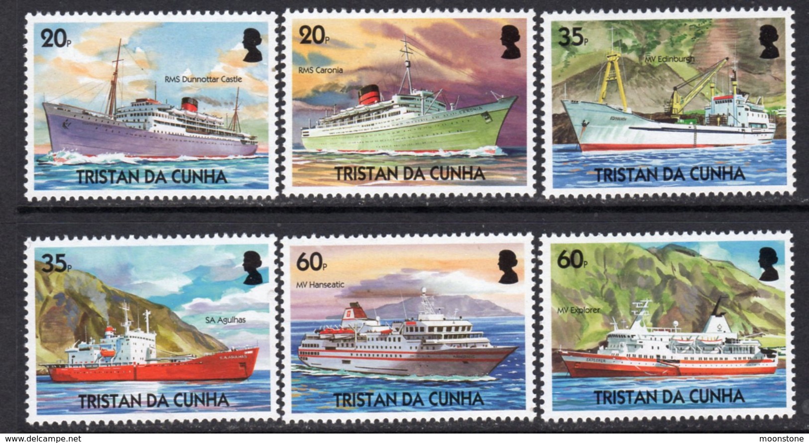 Tristan Da Cunha 2004 Merchant Ships Set Of 6, MNH, SG 805/10 - Tristan Da Cunha