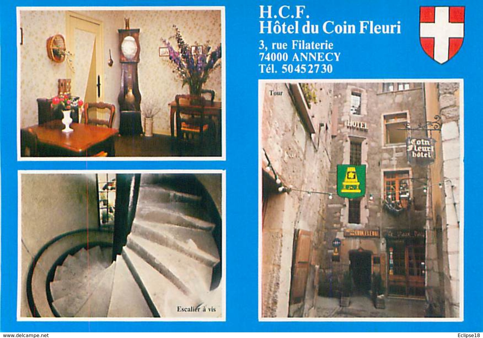 Annecy - H.C.F Hotel Du Coin Fleuri        D 708 - Annecy