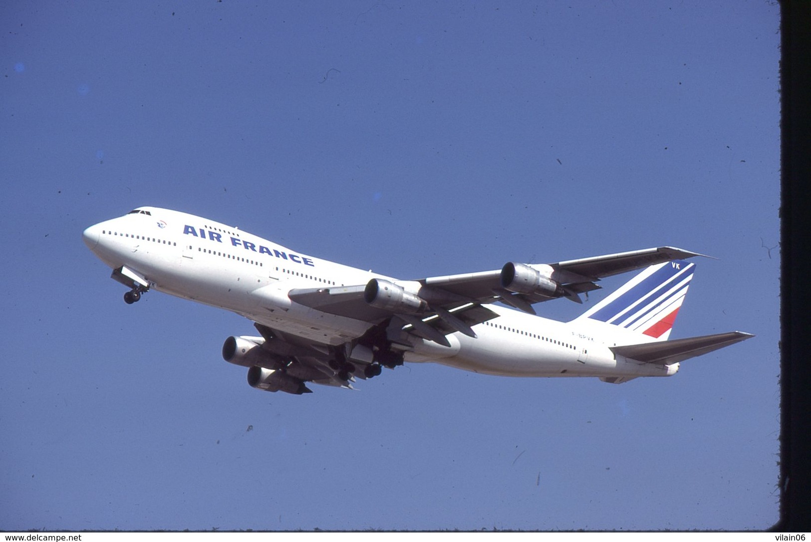 AIR FRANCE  B 747   F-BPVK  /    DIAPOSITIVE KODAK ORIGINAL - Diapositives