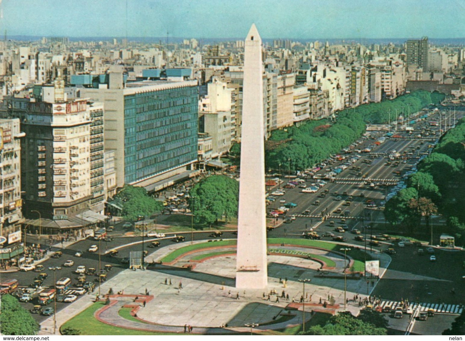 BUENOS AIRES-OBELISCO V PLAZA DE LA REPUBLICA- VIAGGIATA     FG - Argentina