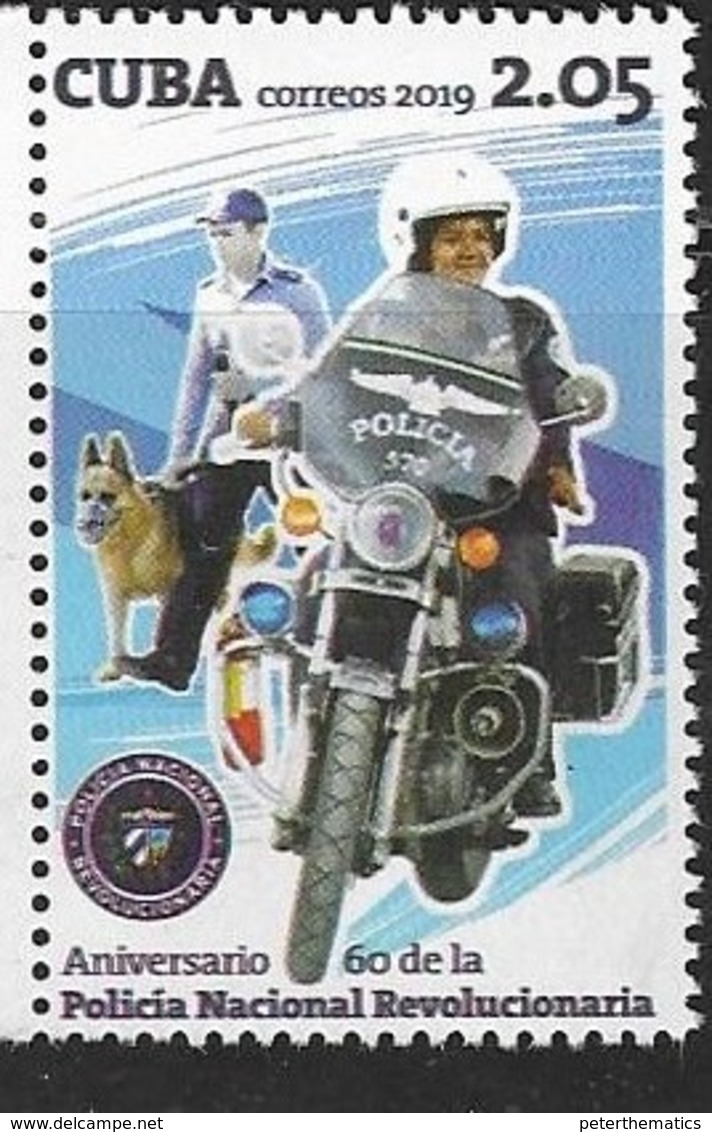 POLICE , 2019, MNH, POLICE, POLICE DOGS, 1v - Polizei - Gendarmerie