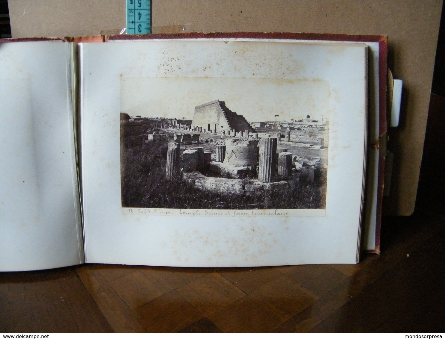 DB - ALBUM POMPEI - SOUVENIR, FOTOGRAFICO ANNO 1874 - 48 STAMPE FOTOGRAFICHE - NAPOLI