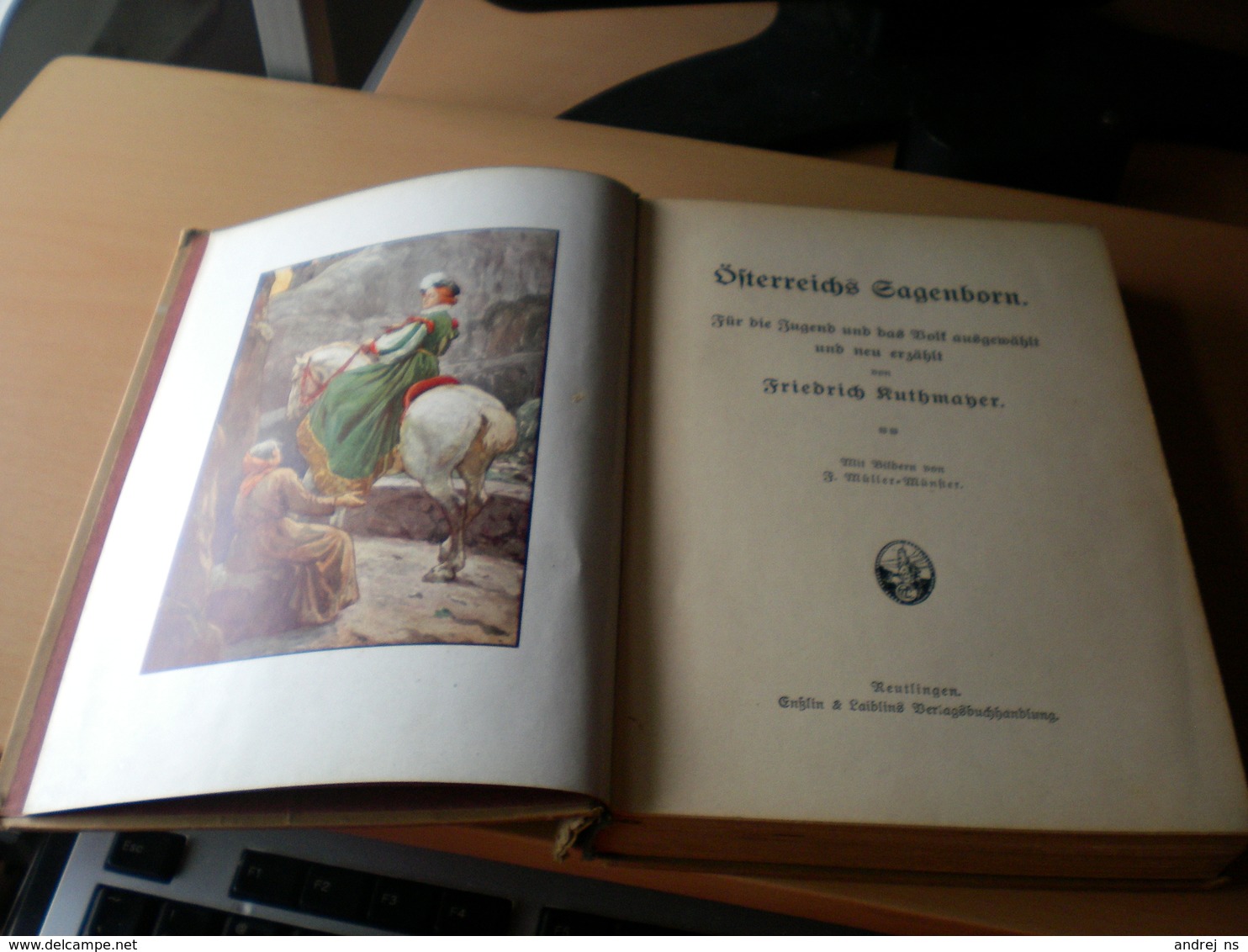 Oesterreichs Sagenborn Vom Fr Kuthmayer 208 Pages - Alte Bücher