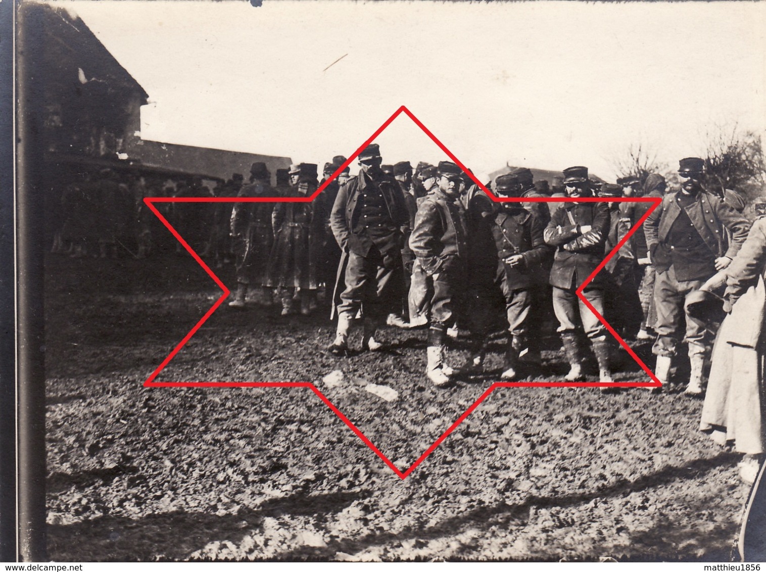 Photo 14-18 En Champagne, Prisonniers Français (A212, Ww1, Wk 1) - Guerre 1914-18