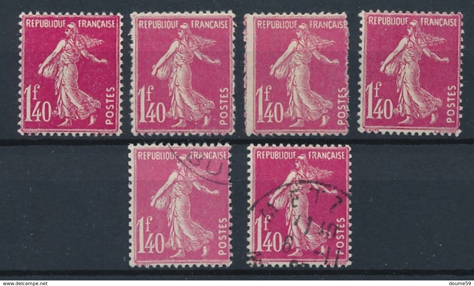 CX-197: FRANCE: Lot Avec Semeuses **avec N°196*(4)-196 Obl(2) - 1906-38 Sower - Cameo