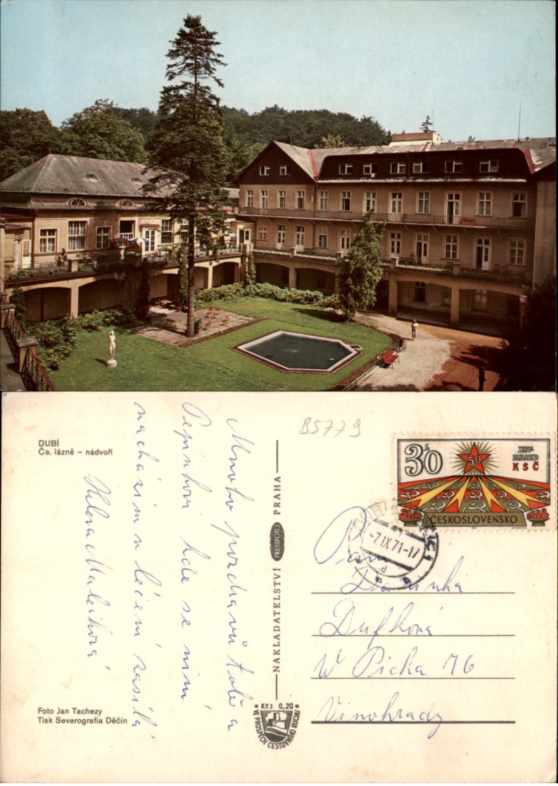 DUBI,CZECH POSTCARD - Tschechische Republik