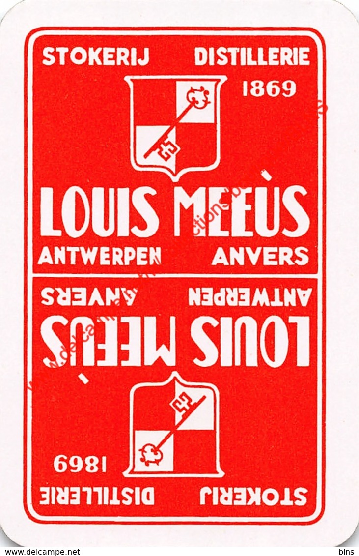 Stokerij LOUIS MEEUS Distillerie - Antwerpen - 1 Speelkaart - 1 Carte à Jouer - 1 Playing Card. - Cartes à Jouer Classiques