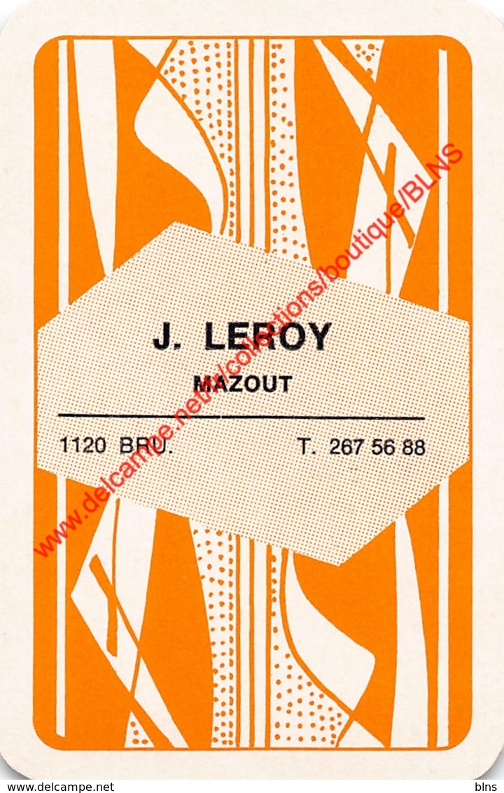 J. LEROY Mazout - 1 Speelkaart - 1 Carte à Jouer - 1 Playing Card. - Cartes à Jouer Classiques