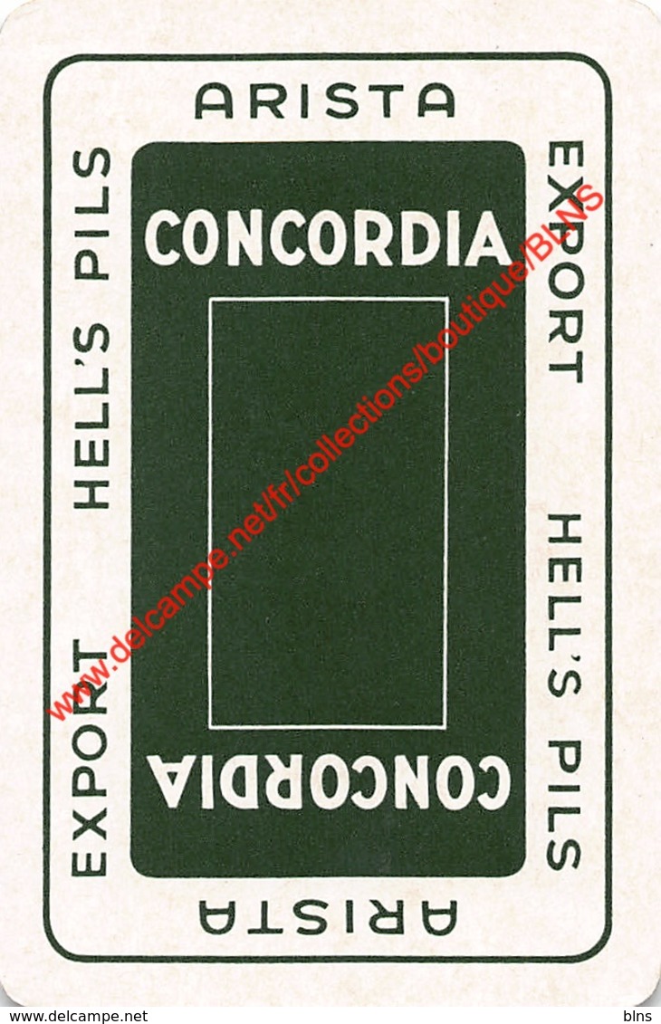 ARISTA - CONCORDIA - HELL'S PILS - 1 Speelkaart - 1 Carte à Jouer - 1 Playing Card. - Cartes à Jouer Classiques