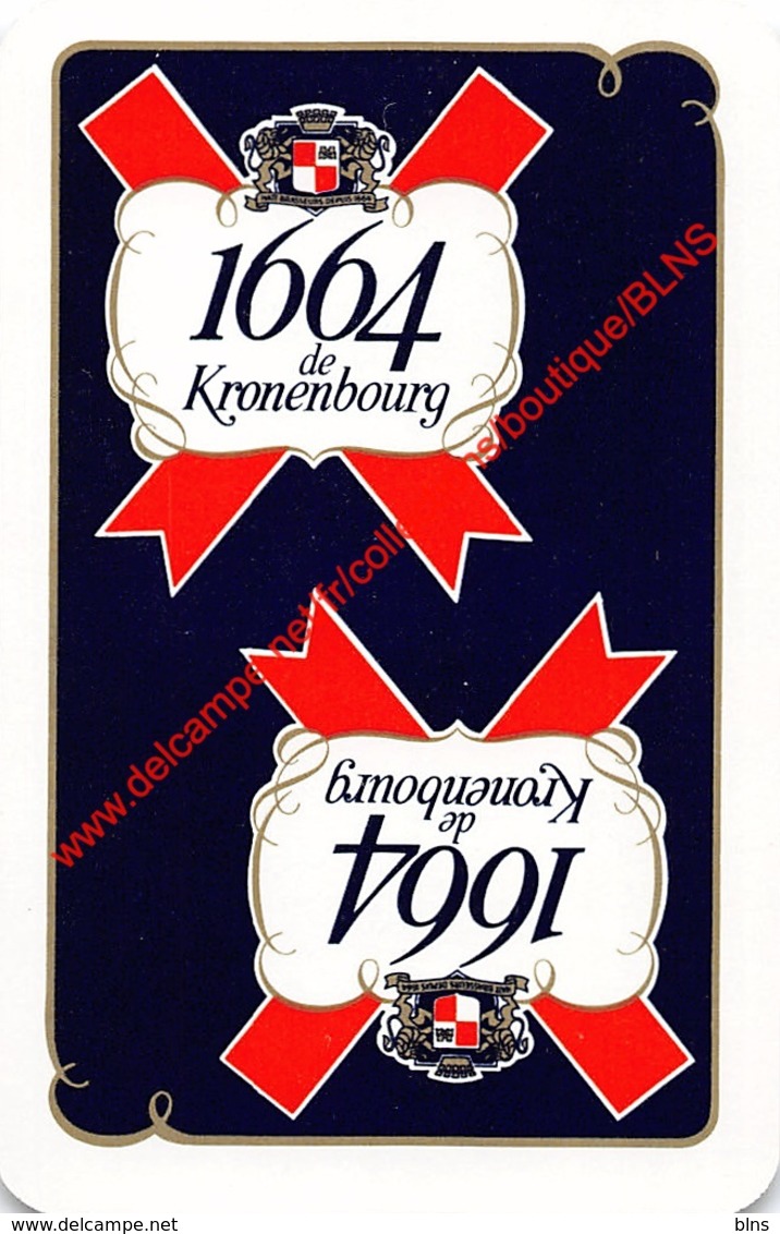 1664 De Kronenbourg - 1 Speelkaart - 1 Carte à Jouer - 1 Playing Card. - Cartes à Jouer Classiques