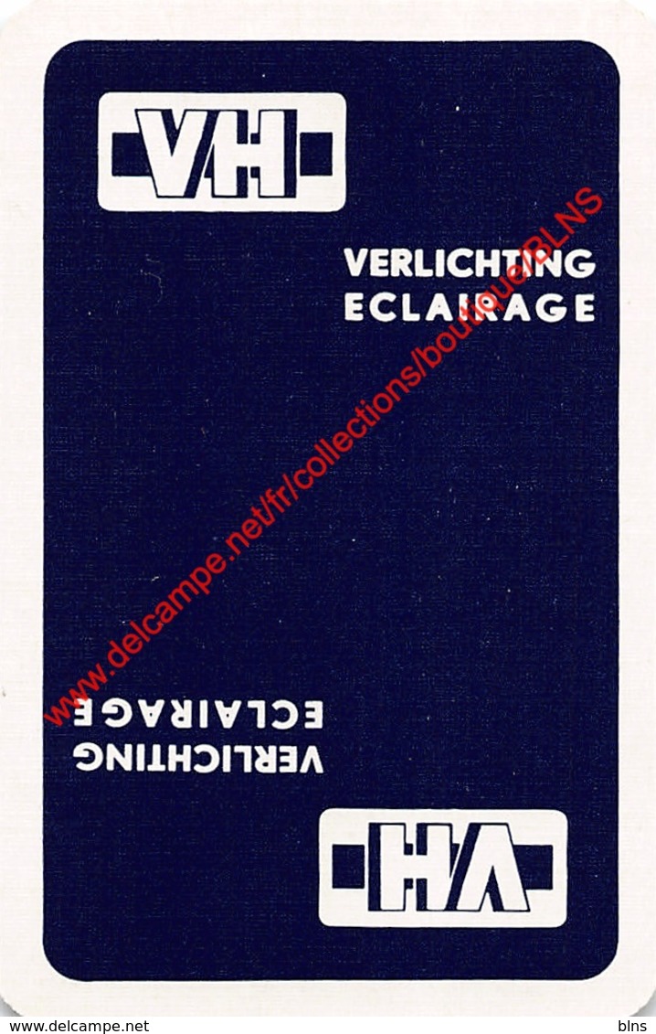 VH Verlichting Eclairage - 1 Speelkaart - 1 Carte à Jouer - 1 Playing Card. - Cartes à Jouer Classiques