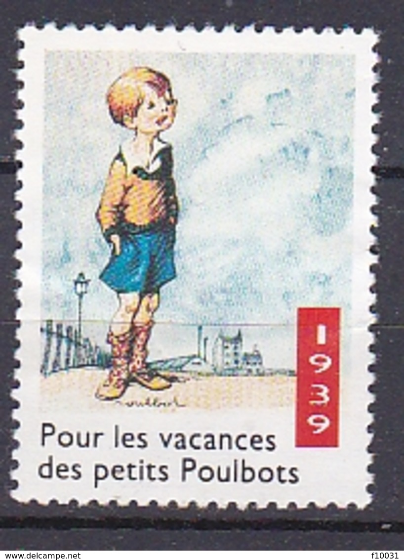 Timbre Erinnophilie  Pour Les Vacances Des Petits Poulbots 1939 - Autres & Non Classés