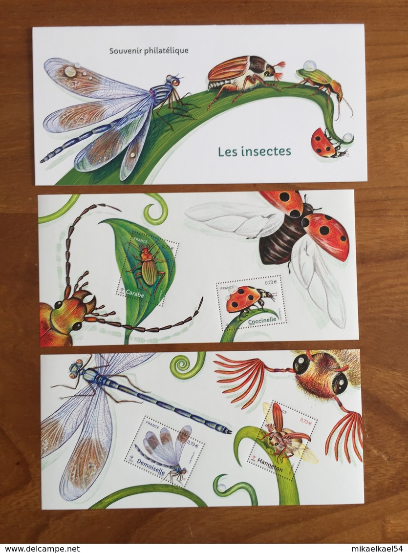 Souvenir Philatélique LES INSECTES Y&T BS134 Et 134A - 2017 - Neuf - Blocs Souvenir