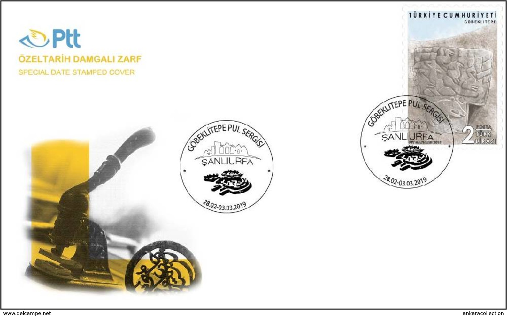 AC - TURKEY FDC - GOBEKLITEPE STAMP EXHIBITION SANLIURFA 28 FEBRUARY 2019 - FDC