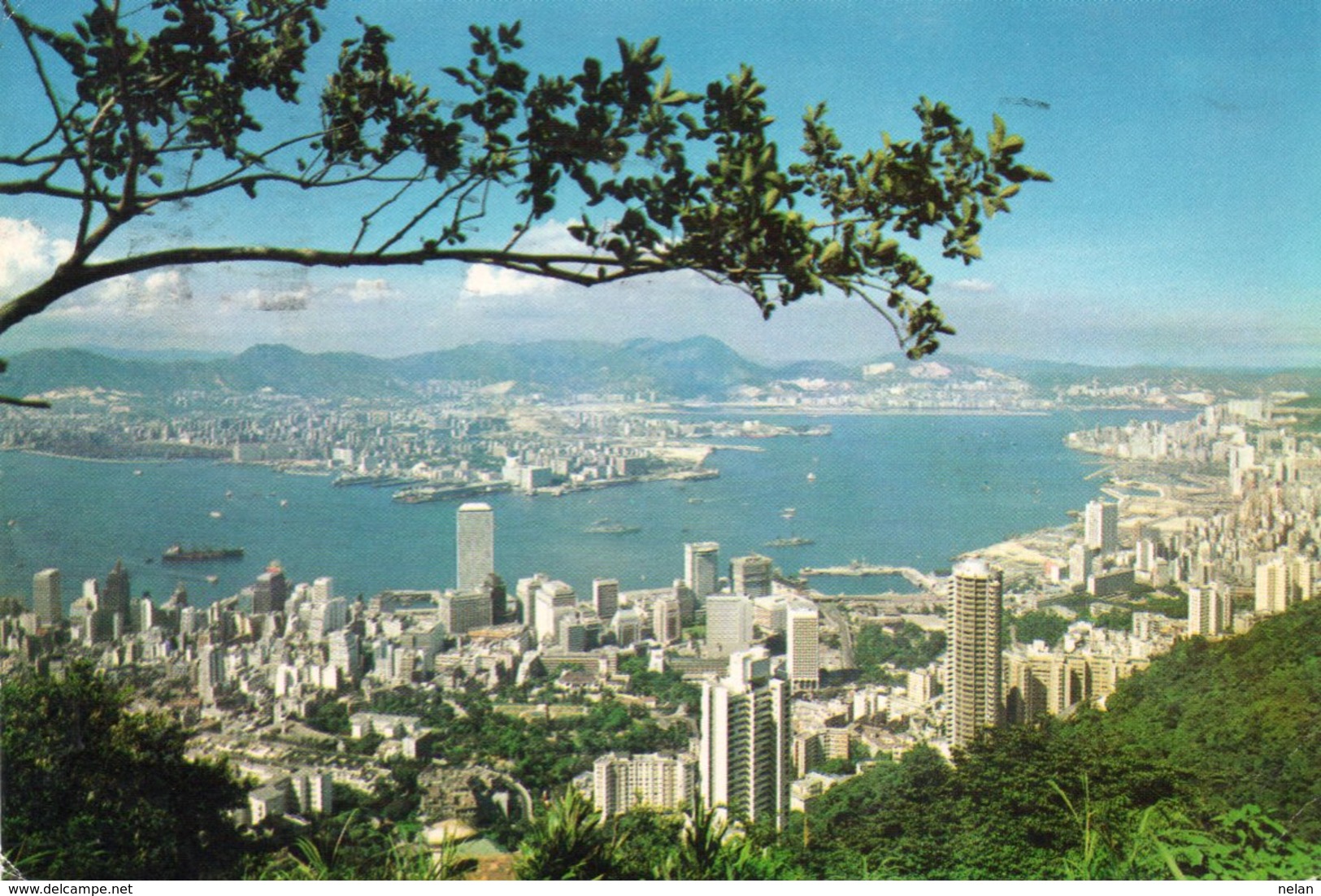 HONG KONG-KOWLOON FROM THE PEAK- VIAGGIATA     FG - Cina (Hong Kong)