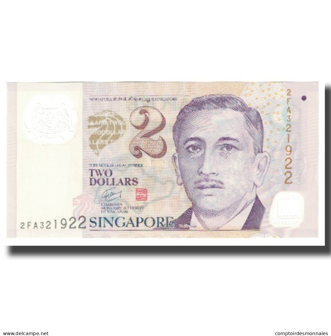 Billet, Singapour, 2 Dollars, KM:38, NEUF - Singapour