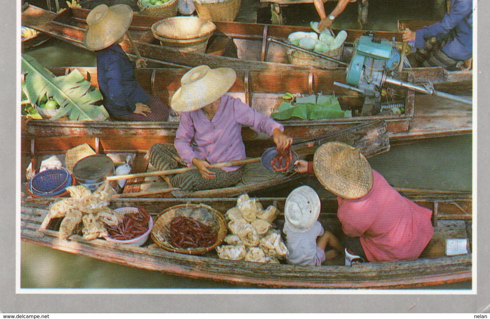 THE FLOATING MARKET AT DAMNERNSADUOK IN RAJCHABURI-THAILAND- VIAGGIATA     FG - Tailandia