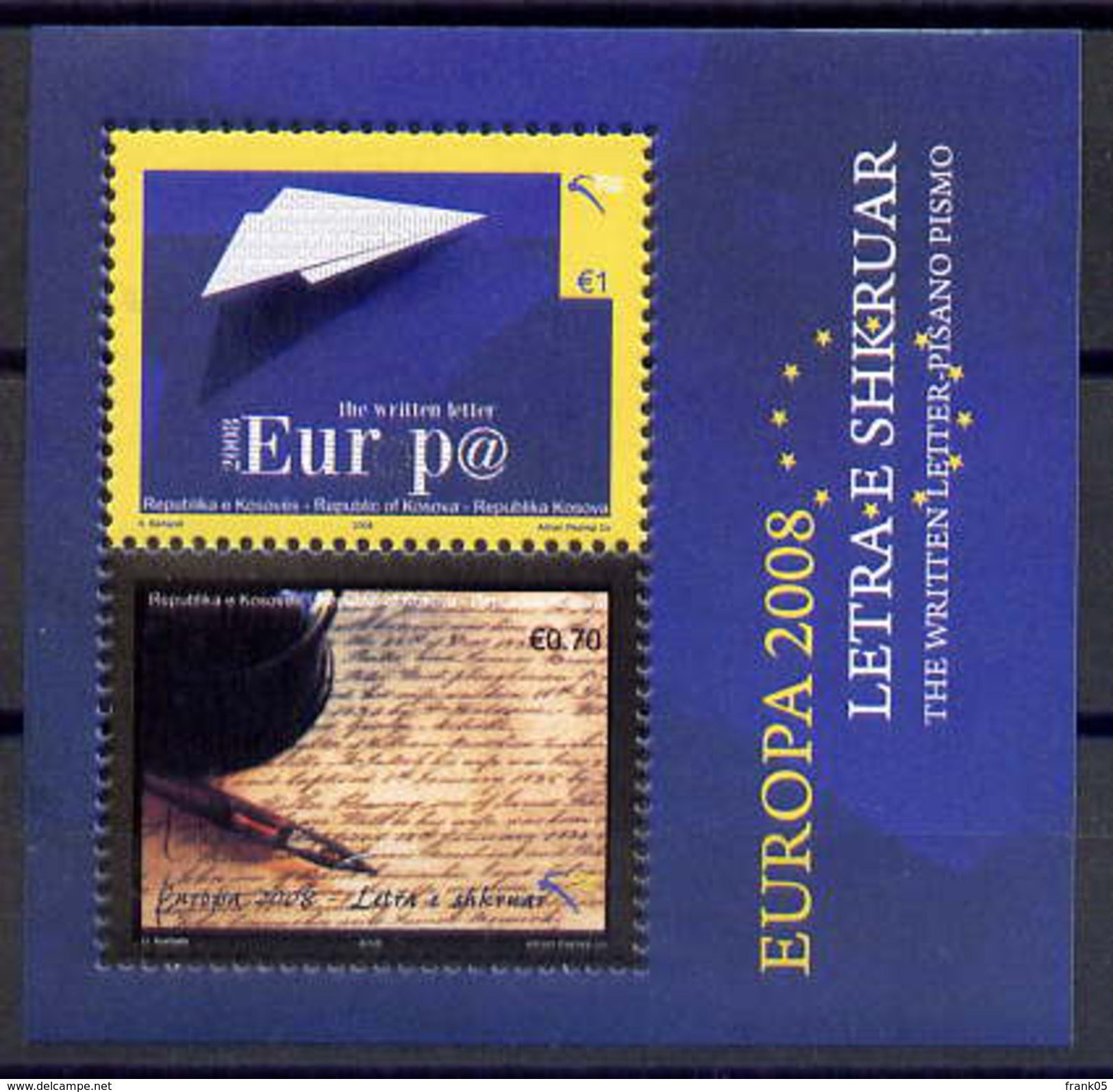 Kosovo 2008 Block/souvenir Sheet EUROPA ** - 2008
