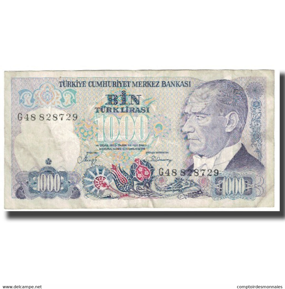 Billet, Turquie, 1000 Lira, 1970, 1970-10-14, KM:191, TB - Turquia