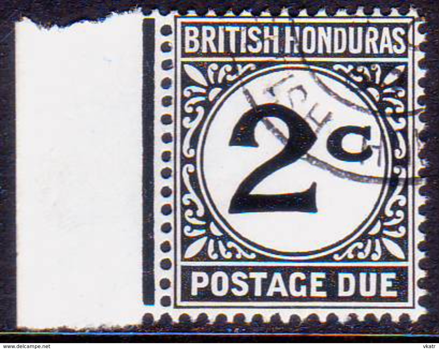 British Honduras 1956 SG #D2a 2c Used Postage Due CV £22 Chalk-surfaced Paper - British Honduras (...-1970)