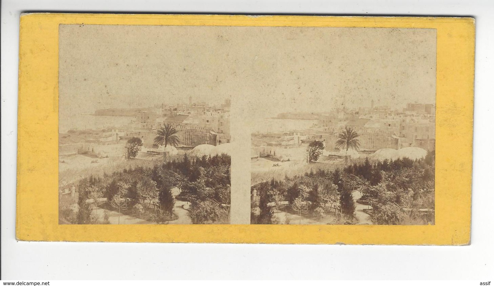 ALGERIE ALGER  PHOTO STEREO CIRCA 1870 /FREE SHIPPING REGISTERED - Stereoscopio